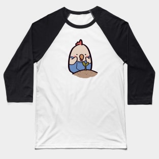 Cute Chicken Farmer's Sapling Baseball T-Shirt